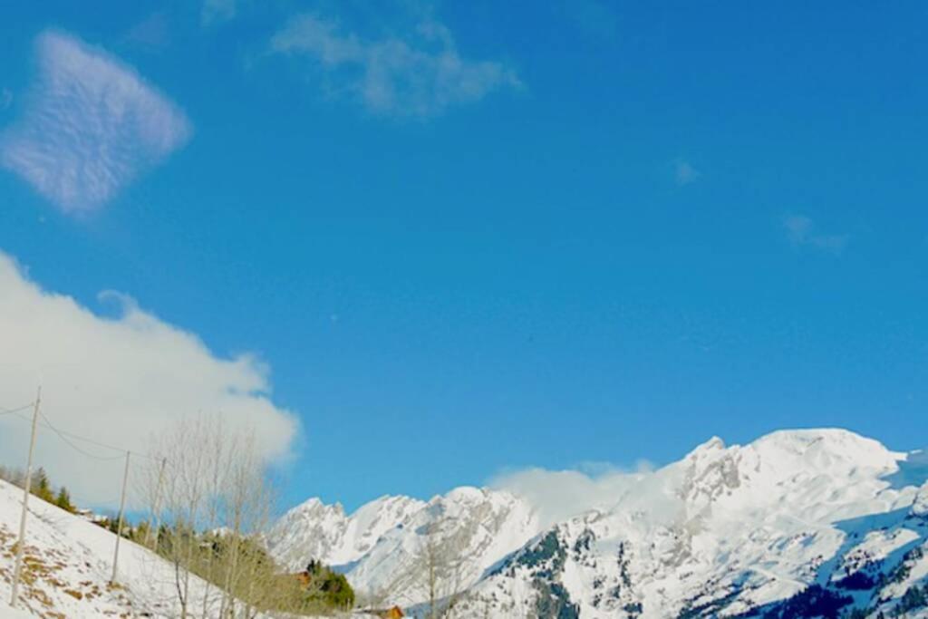 Appartement Cozy Dans Chalet 6 Pers Voiture 4 Roues Motrice A Dispo La Clusaz Exterior foto